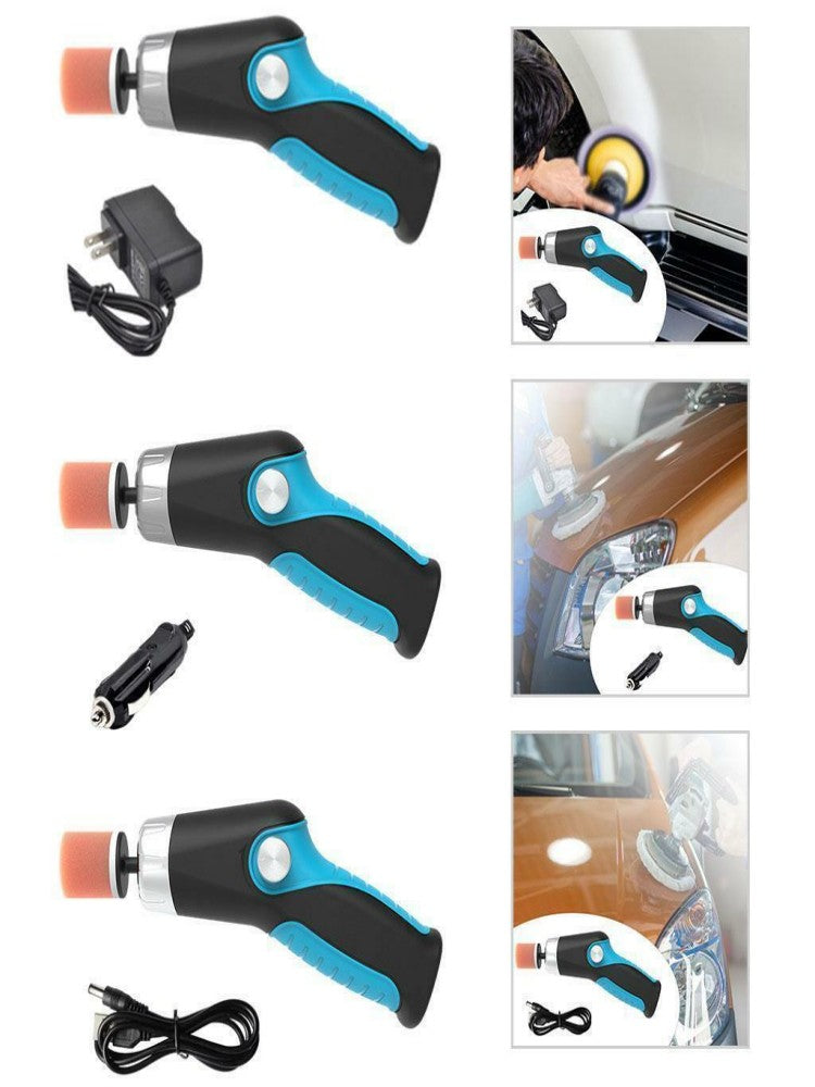 Mini Polishing Machine Car Rechargeable Buffer Polisher Cordless Cars Scratch Repair Polisher Electric Waxing Automobile Care