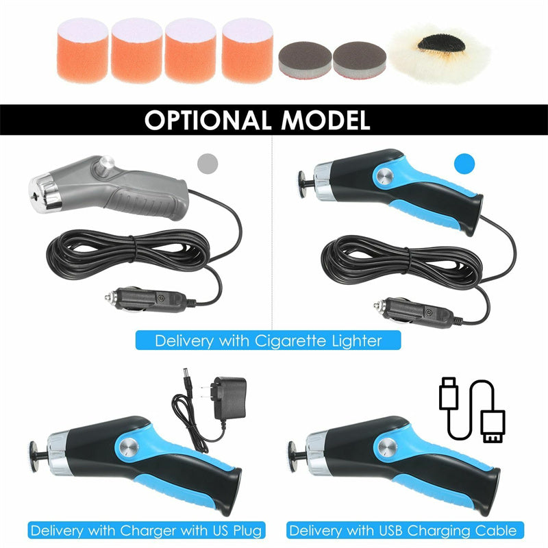 Mini Polishing Machine Car Rechargeable Buffer Polisher Cordless Cars Scratch Repair Polisher Electric Waxing Automobile Care