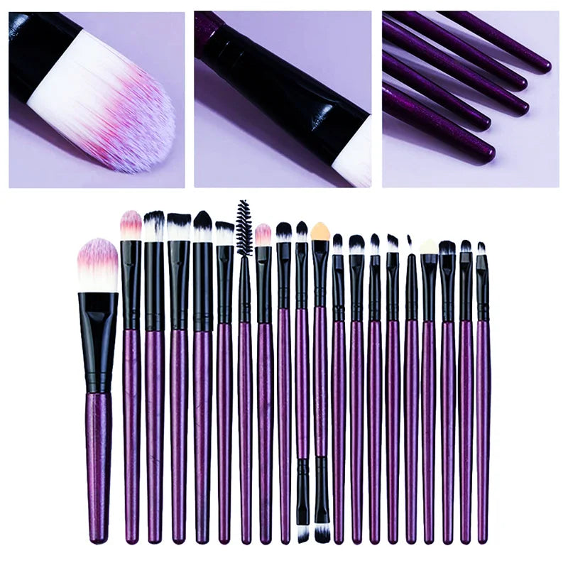 20Pcs Makeup Brush Set Eyeliner Brush Blending Brush Makeup Brushes for Cheeks Eye Cosmetic Foundation Brush Make Up Brushes Set