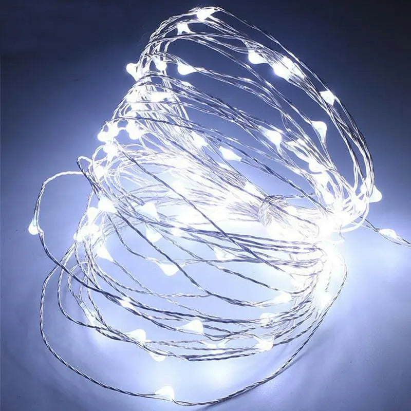 1M 2M 3M 5M 10M Copper Wire LED String lights Holiday lighting Fairy Garland For Christmas Tree Wedding Party Decoration