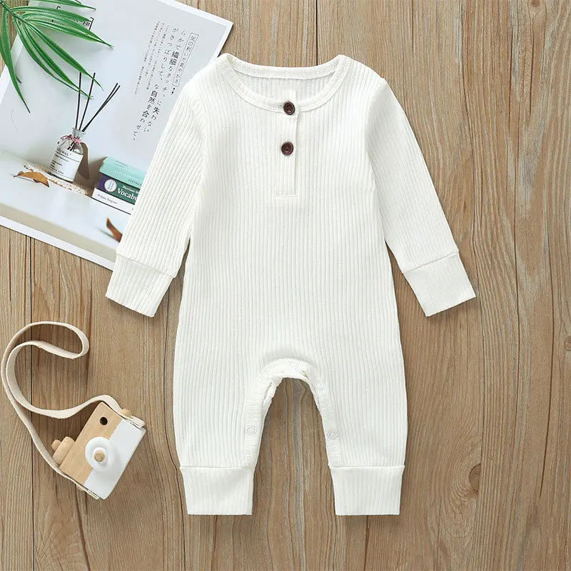 Autumn Newborn Infant Baby Boys Girls Romper Playsuit Overalls Cotton Long Sleeve Baby Jumpsuit Newborn Clothes