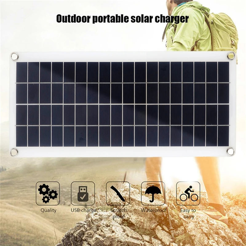 1000W Solar Panel 12V Solar Cell 10A-100A Controller Solar Panel for Phone RV Car MP3 PAD Charger Outdoor Battery Supply