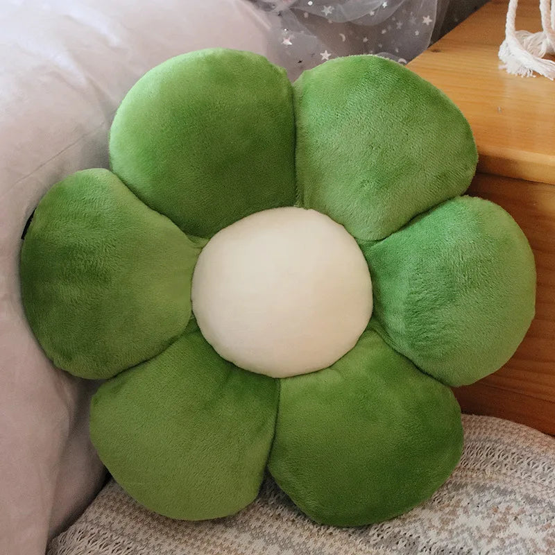 30-65cm Kawaii Colorful Flower Plush Pillow Cushion Soft Sunflower Plant Mat Stuffed Sofa Bed Sleeping Back Cushion Decor Gifts