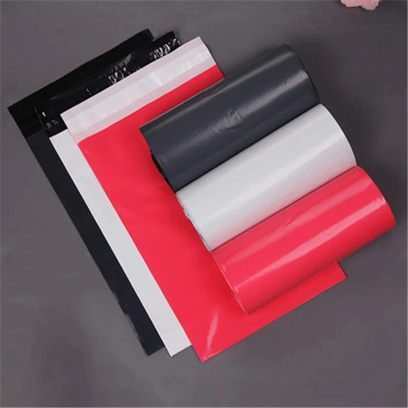 INPLUSTOP Ploy Shipping Bags Opaque PE Plastic Express Envelope Storage White Color Mailing Bags Self Adhesive Seal Courier Bag