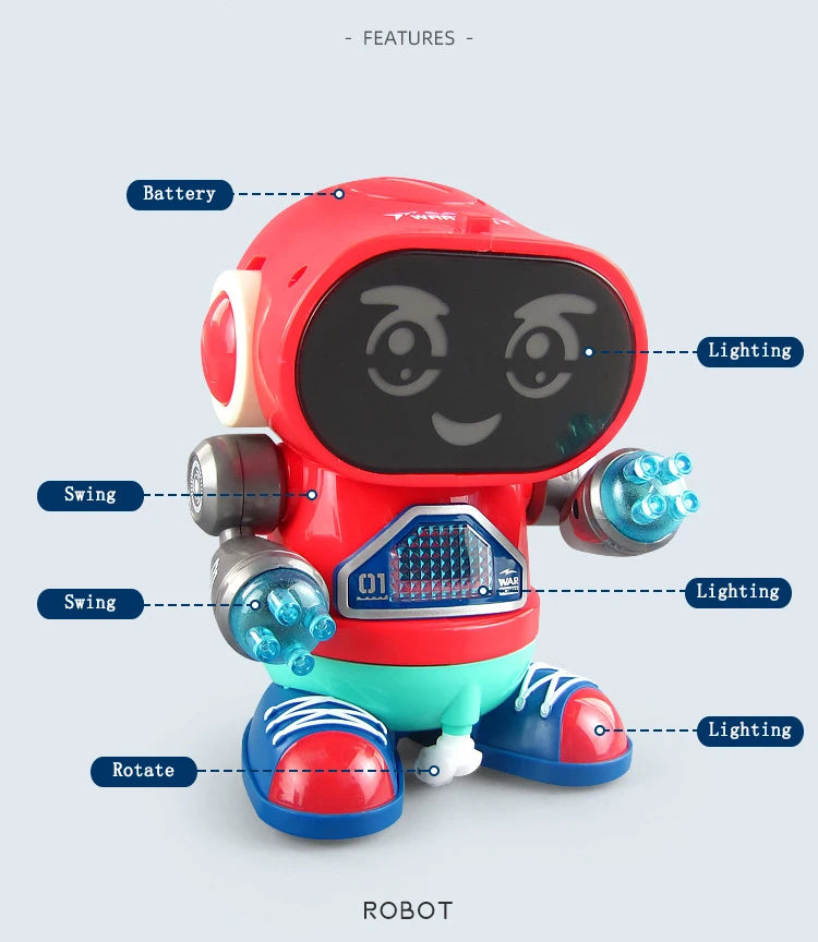 Electronic Pets Robots Dog Toy Music Dance Walk Cute Animals Baby 2 3 4 Years Old Kids Toddlers Learn To Crawl Boy Girl Children