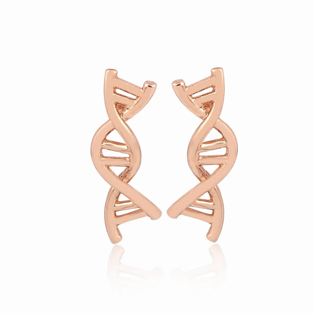 Oly2u New Fashion DAN Jewelry Earrings For Women Chemical molecules ear brincos 2024 DNA Science Stud Earring boucle d'oreille