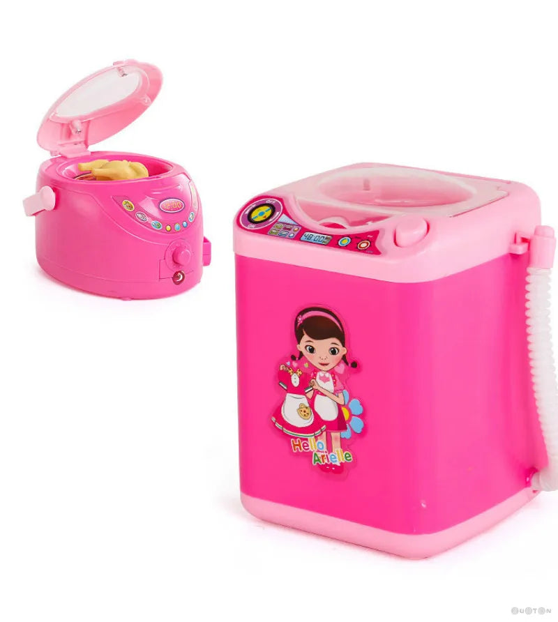 Household Appliances Pretend Play Kitchen Toys Coffee Machine Toaster Blender Vacuum Cleaner CookingToys For Children