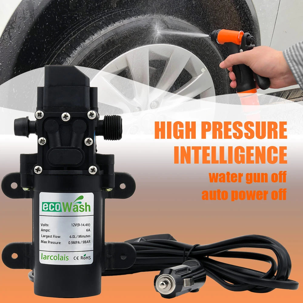 Car Wash 12V Washer Car Gun Pump High Pressure Cleaner Car Care Portable Washing Machine Electric Cleaning Auto Device