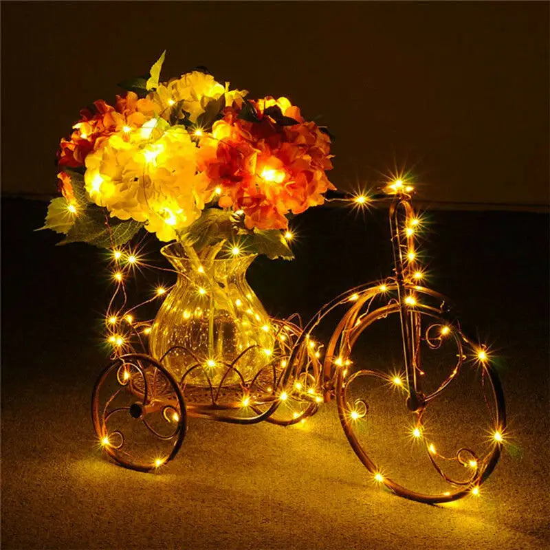 1M 2M 3M 5M 10M Copper Wire LED String lights Holiday lighting Fairy Garland For Christmas Tree Wedding Party Decoration