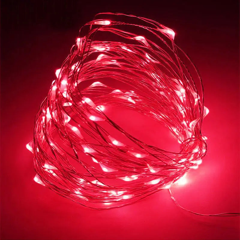 1M 2M 3M 5M 10M Copper Wire LED String lights Holiday lighting Fairy Garland For Christmas Tree Wedding Party Decoration