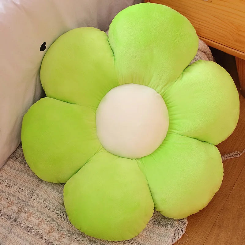 30-65cm Kawaii Colorful Flower Plush Pillow Cushion Soft Sunflower Plant Mat Stuffed Sofa Bed Sleeping Back Cushion Decor Gifts