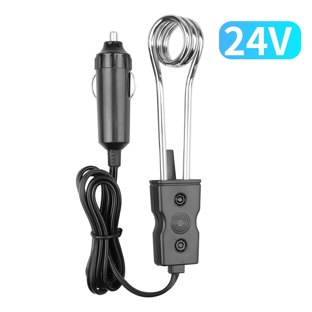 New 12V 24V Car Portable Immersion Heater Fashion High Quality Safe Warmer Durable Auto Electronics Coffee Tea Water Heater