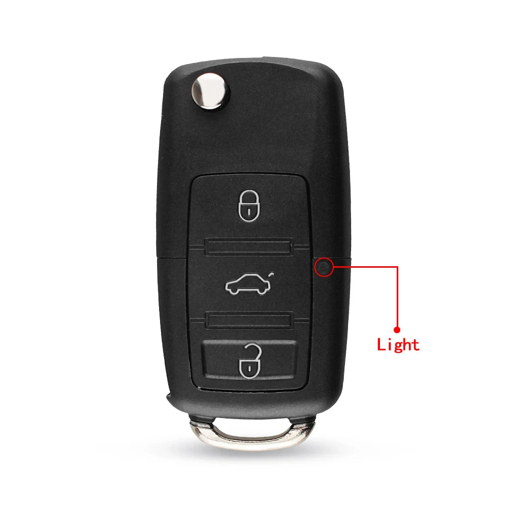 KEYYOU 2/3 buttons Folding Car key 5K0837202AD Key Flip key Shell for VW polo passat b5 Tiguan Golf VOLKSWAGEN Seat Skoda