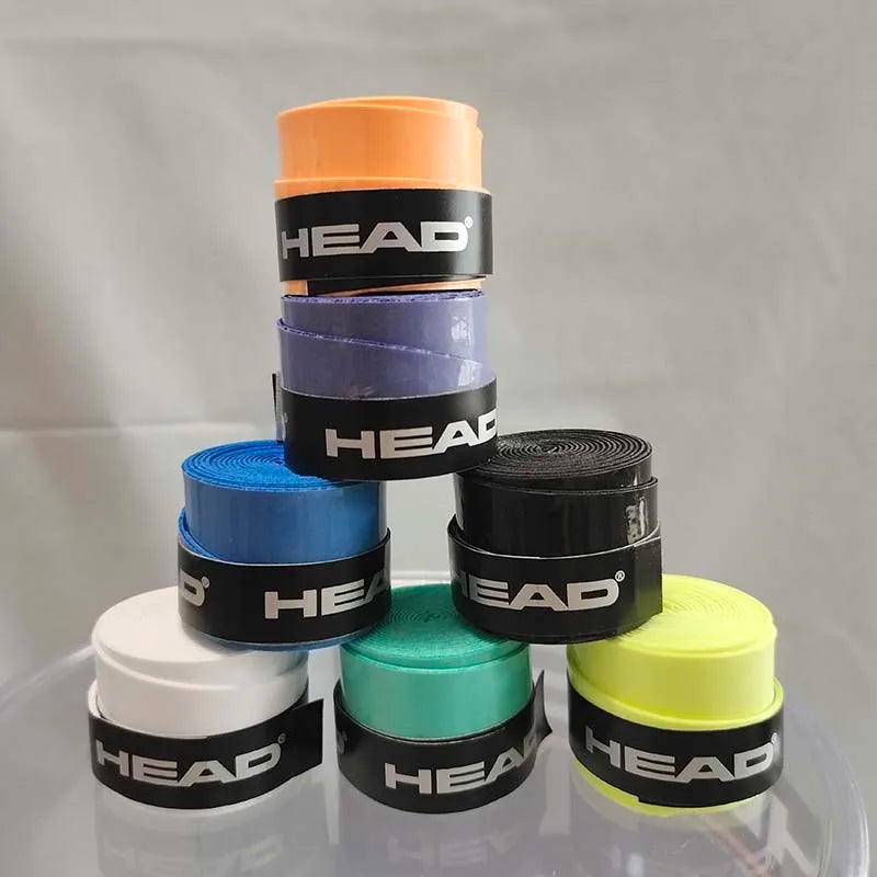 6 Pieces Original HEAD Overgrip Anti Slip Tennis Racket Sweatband Grips Padel Shock Absorption Grip Tape Training Accessories