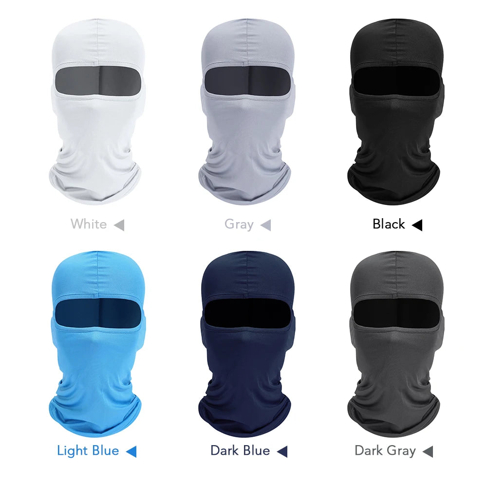 Men's Cycling Cap Balaclava Full Face Ski Mask Hood Hiking Camping Hunting Tactical Airsoft Cap Bike Hats Neck Gaiter