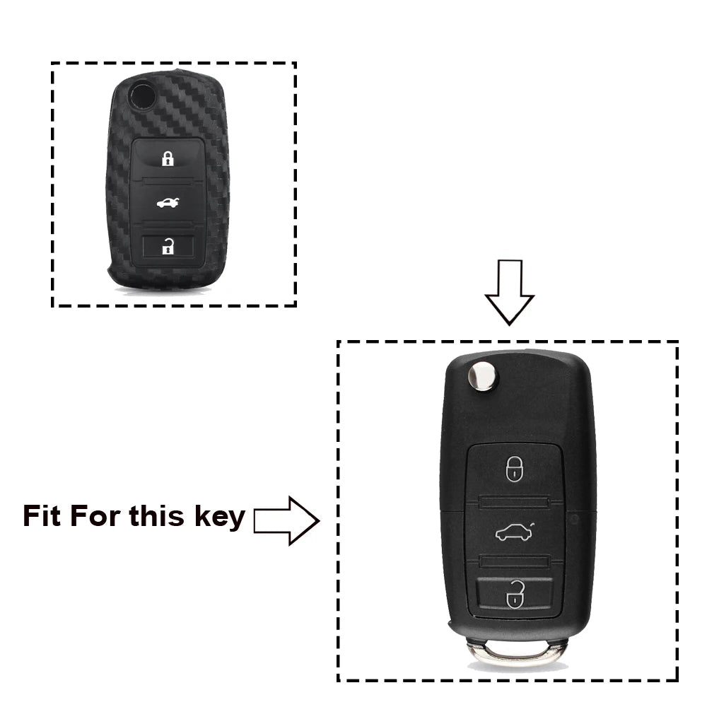 KEYYOU 2/3 buttons Folding Car key 5K0837202AD Key Flip key Shell for VW polo passat b5 Tiguan Golf VOLKSWAGEN Seat Skoda