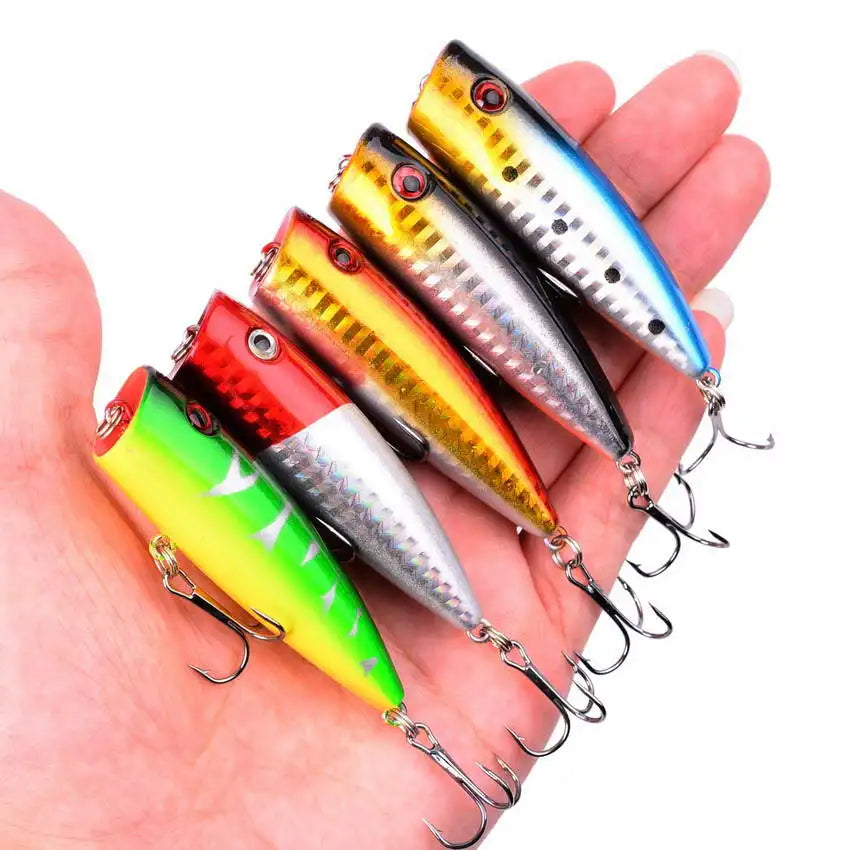 Mixed Fishing Lure Kits Crankbait Minnow Popper Lure Bass Baits wobbler Set Lifelike Fake Fishing bait Tackle