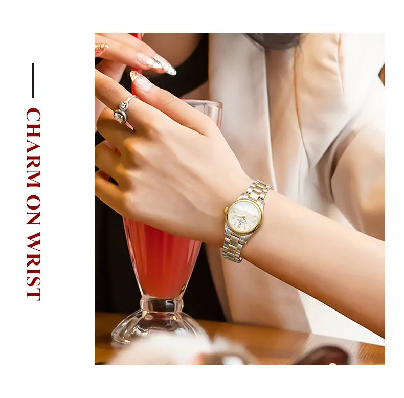 CARNIVAL Brand Luxury Mechanical Watch for Women Ladies Fashion Sapphire Automatic Movement Wristwatches Waterproof Reloj Mujer