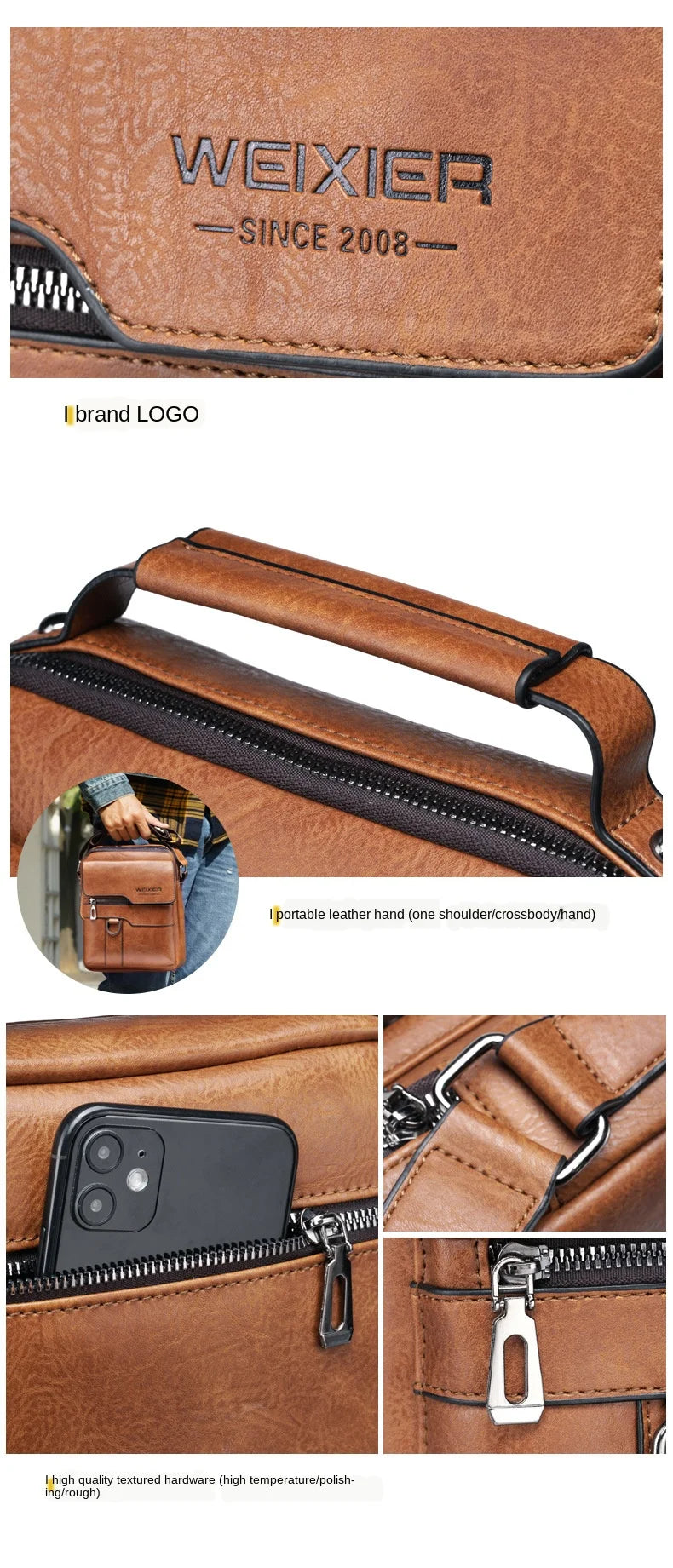 Brand Men Shoulder Bag for 9.7