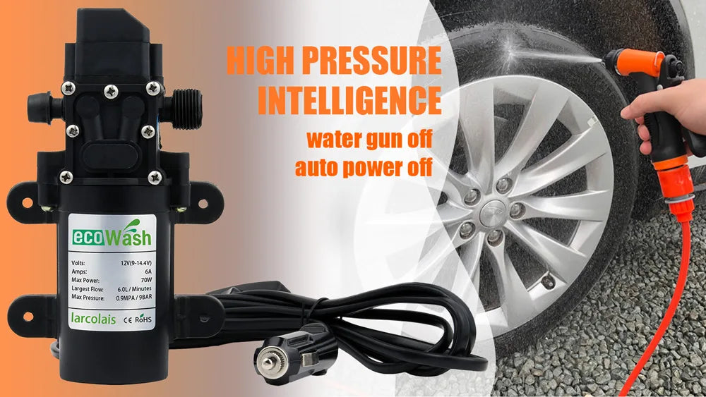 Car Wash 12V Washer Car Gun Pump High Pressure Cleaner Car Care Portable Washing Machine Electric Cleaning Auto Device