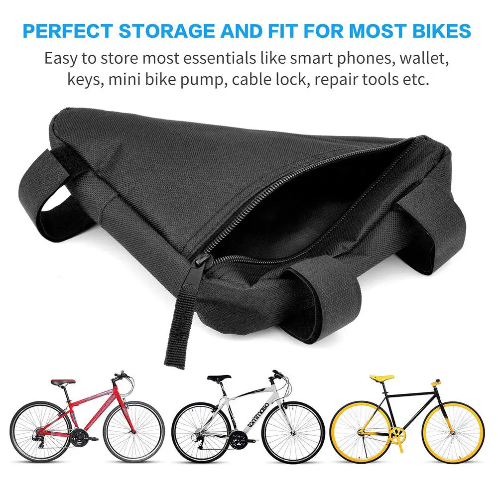 Bike Bicycle Bag Front Tube Frame Handlebar Waterproof Cycling Bags Triangle Pouch Frame Holder Bicycle Accessories