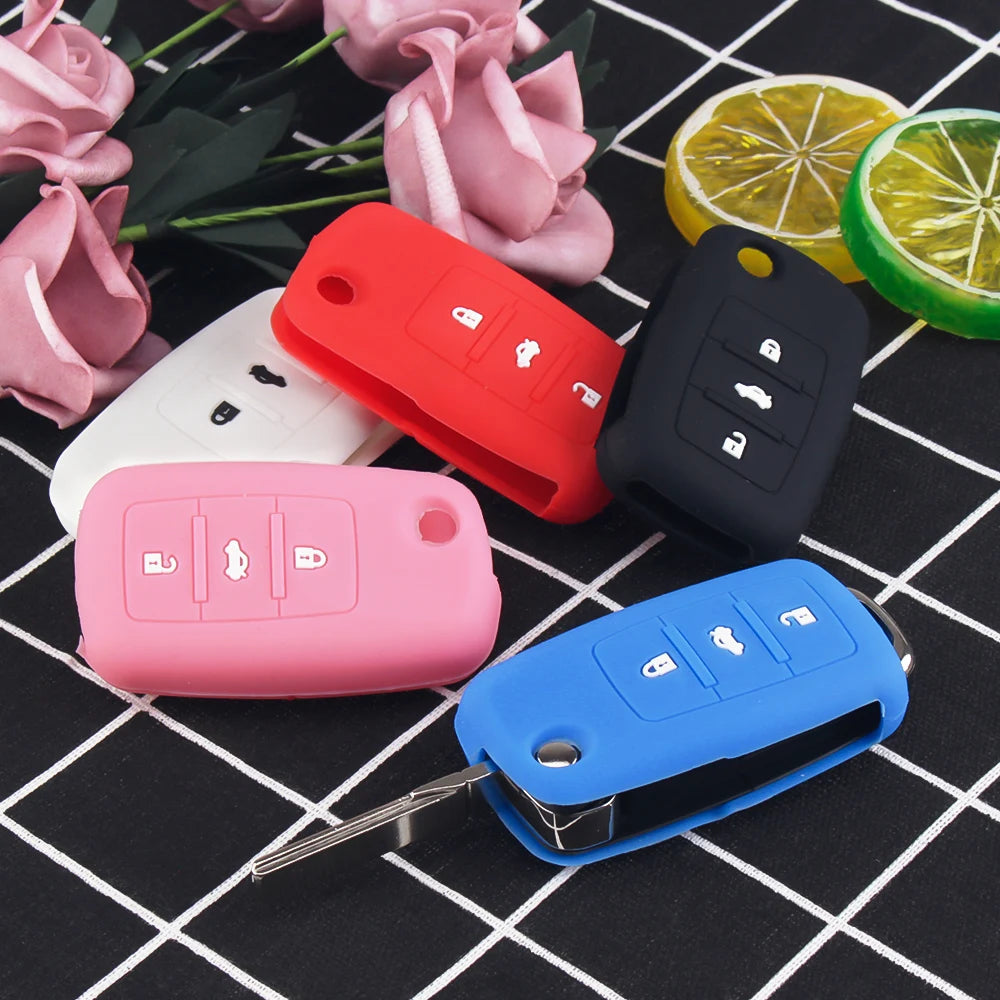 KEYYOU 2/3 buttons Folding Car key 5K0837202AD Key Flip key Shell for VW polo passat b5 Tiguan Golf VOLKSWAGEN Seat Skoda