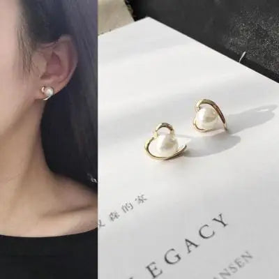 2017 New Simple Fashion Wild Rhinestones Pearl 9 Sets Of Ear Studs Earrings For Women Stud Earrings Pendientes Mujer Moda