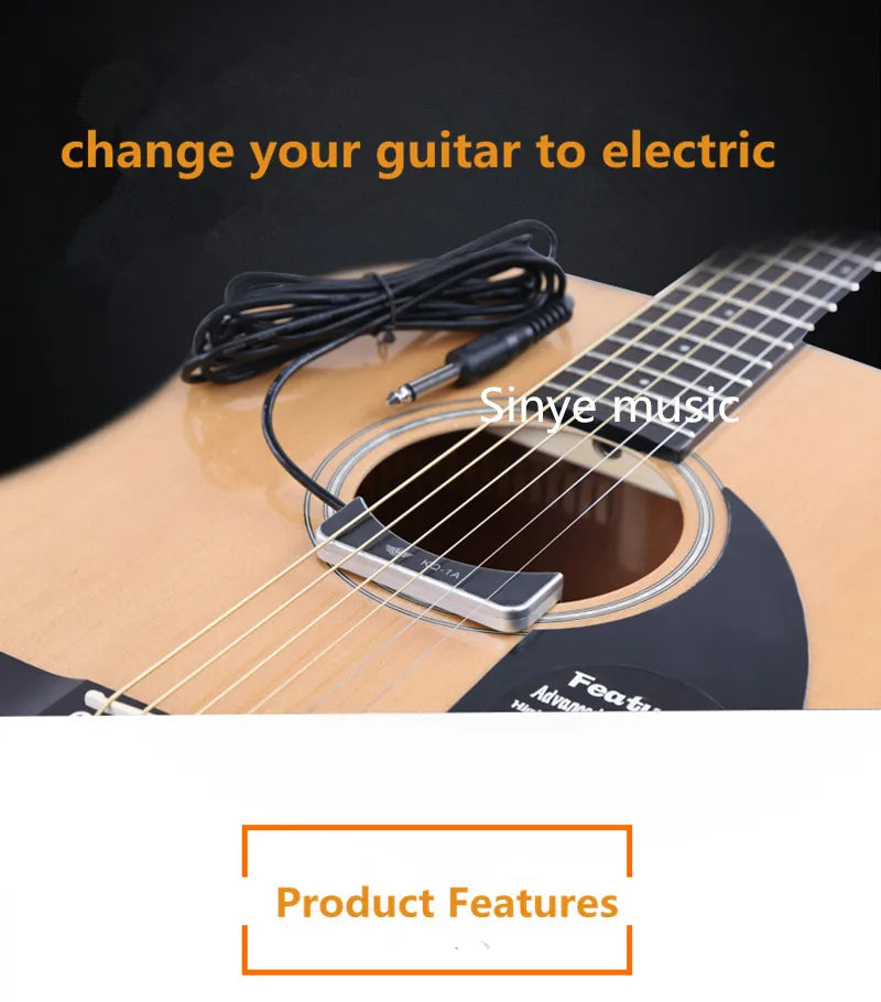 Classical Acoustic Guitar Pickup High sensitivity Low Noise Sound Hole Acoustic Pickup Guitar Accessories Musical Instruments