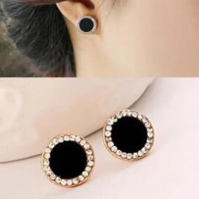 2017 New Simple Fashion Wild Rhinestones Pearl 9 Sets Of Ear Studs Earrings For Women Stud Earrings Pendientes Mujer Moda