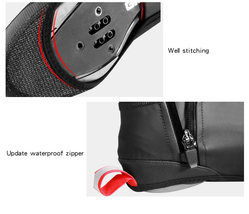 GIYO Cycling Overshoes Waterproof Windproof Rainproof Fleece MTB Road Warm Bike Shoes Covers Bicycle Winter Thermal Protector