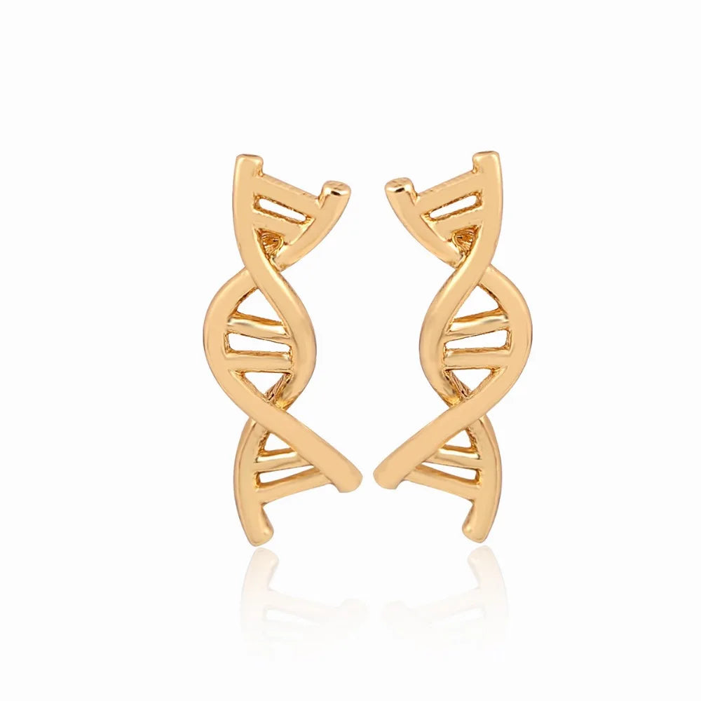 Oly2u New Fashion DAN Jewelry Earrings For Women Chemical molecules ear brincos 2024 DNA Science Stud Earring boucle d'oreille