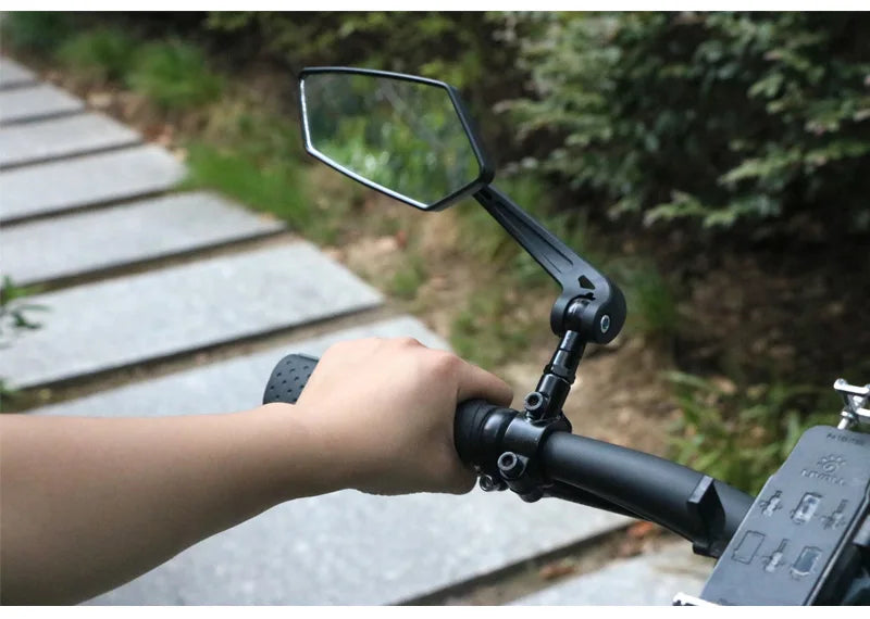 Bicycle Rear View Mirror Bike Cycling Clear Wide Range Back Sight Rearview Reflector Adjustable Handlebar Left Right Mirror