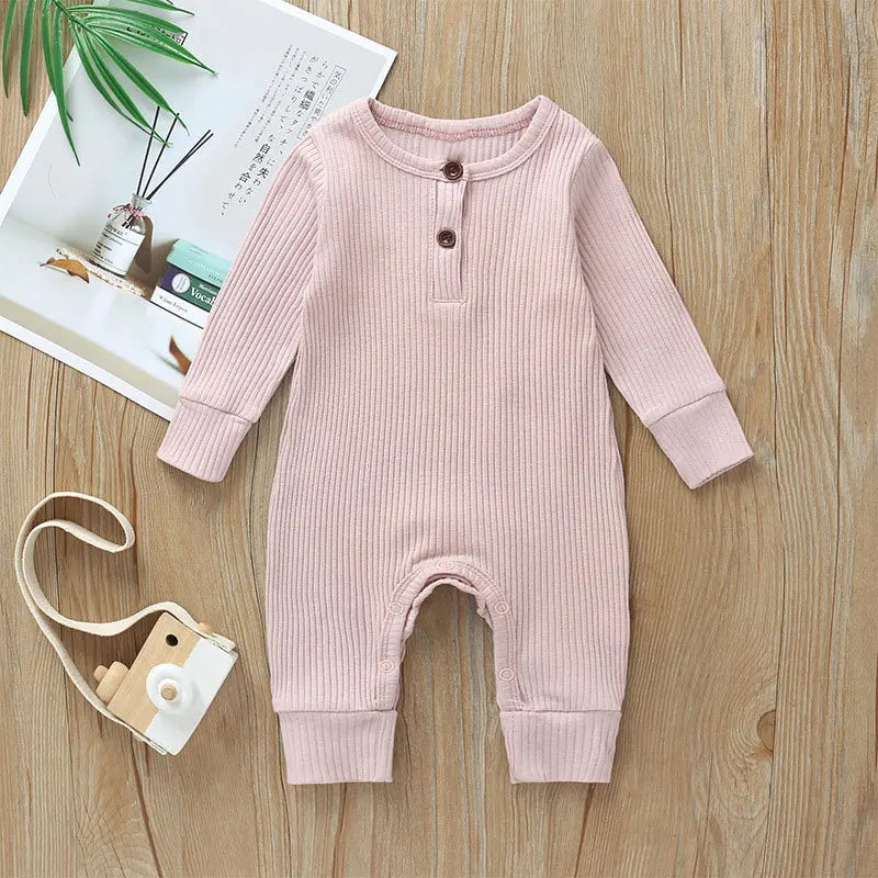 Autumn Newborn Infant Baby Boys Girls Romper Playsuit Overalls Cotton Long Sleeve Baby Jumpsuit Newborn Clothes