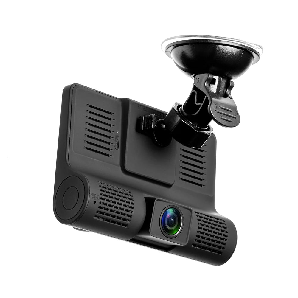 Car DVR 3 Cameras  4.0 Inches Dash Cam Car Video Recorder Auto Registrator Dvrs Dash Cam with 3 Ways Cameras