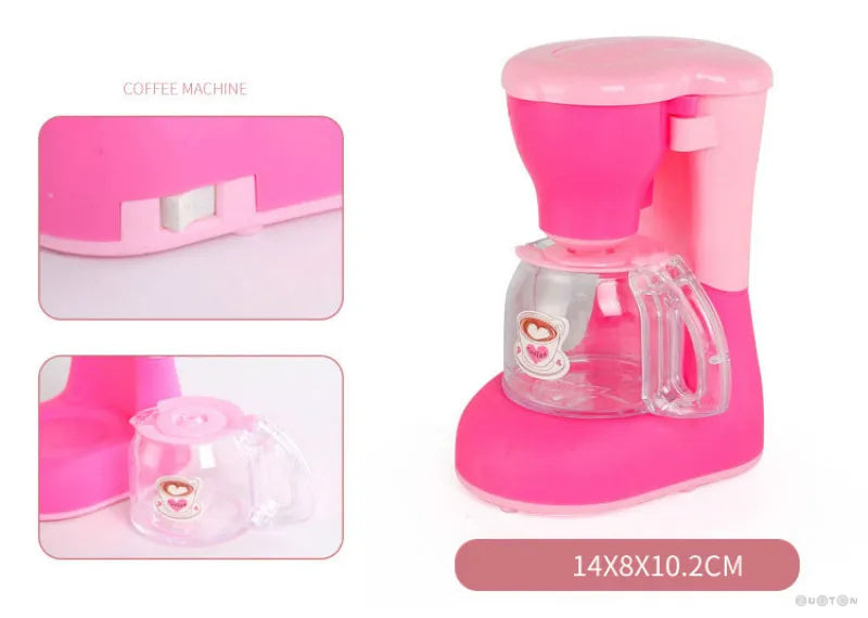 Household Appliances Pretend Play Kitchen Toys Coffee Machine Toaster Blender Vacuum Cleaner CookingToys For Children