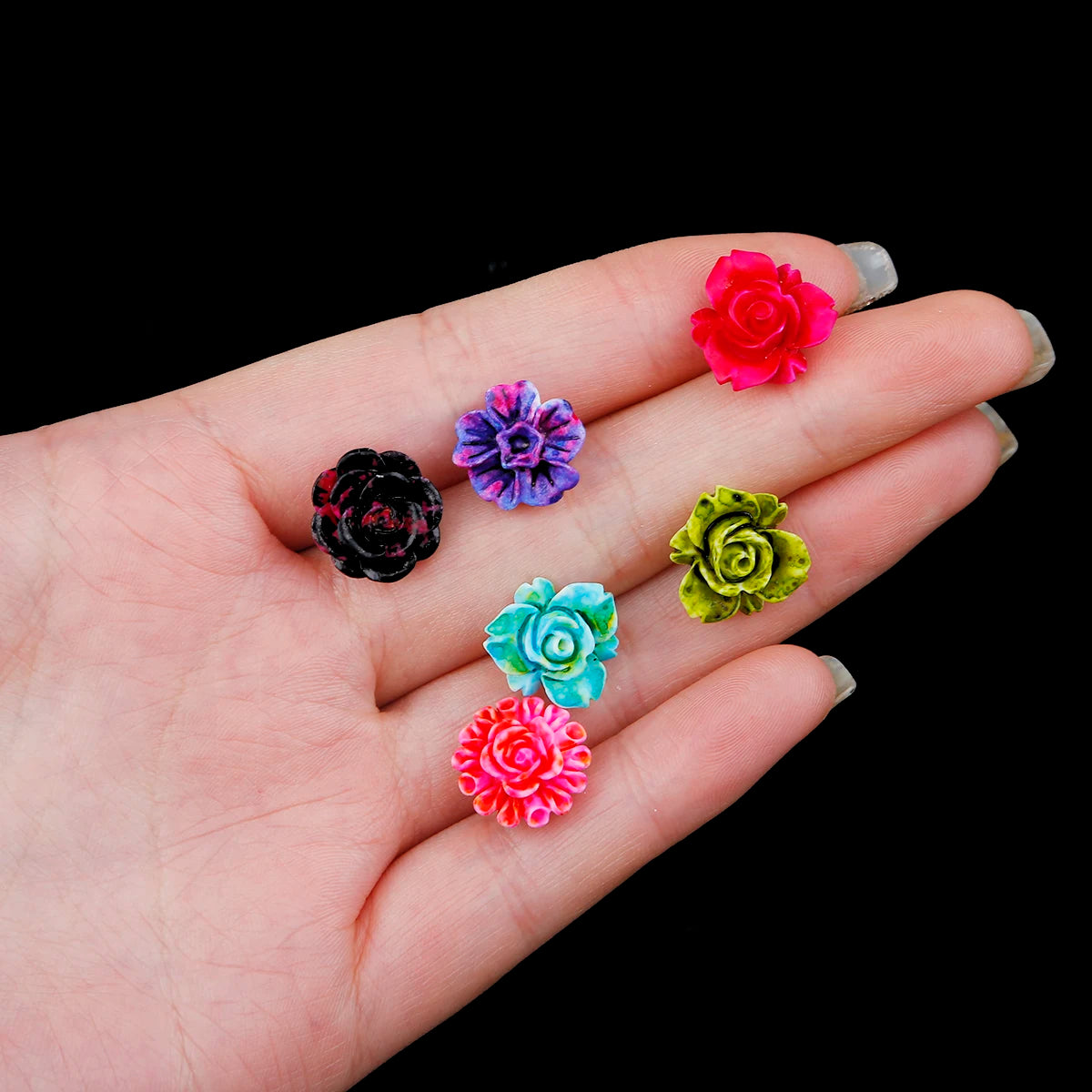 36/18/12Pairs Earrings Mixed Styles Rhinestone Sun Flower Geometric Animal Plastic Stud Earrings Set For Women Girls Jewelry