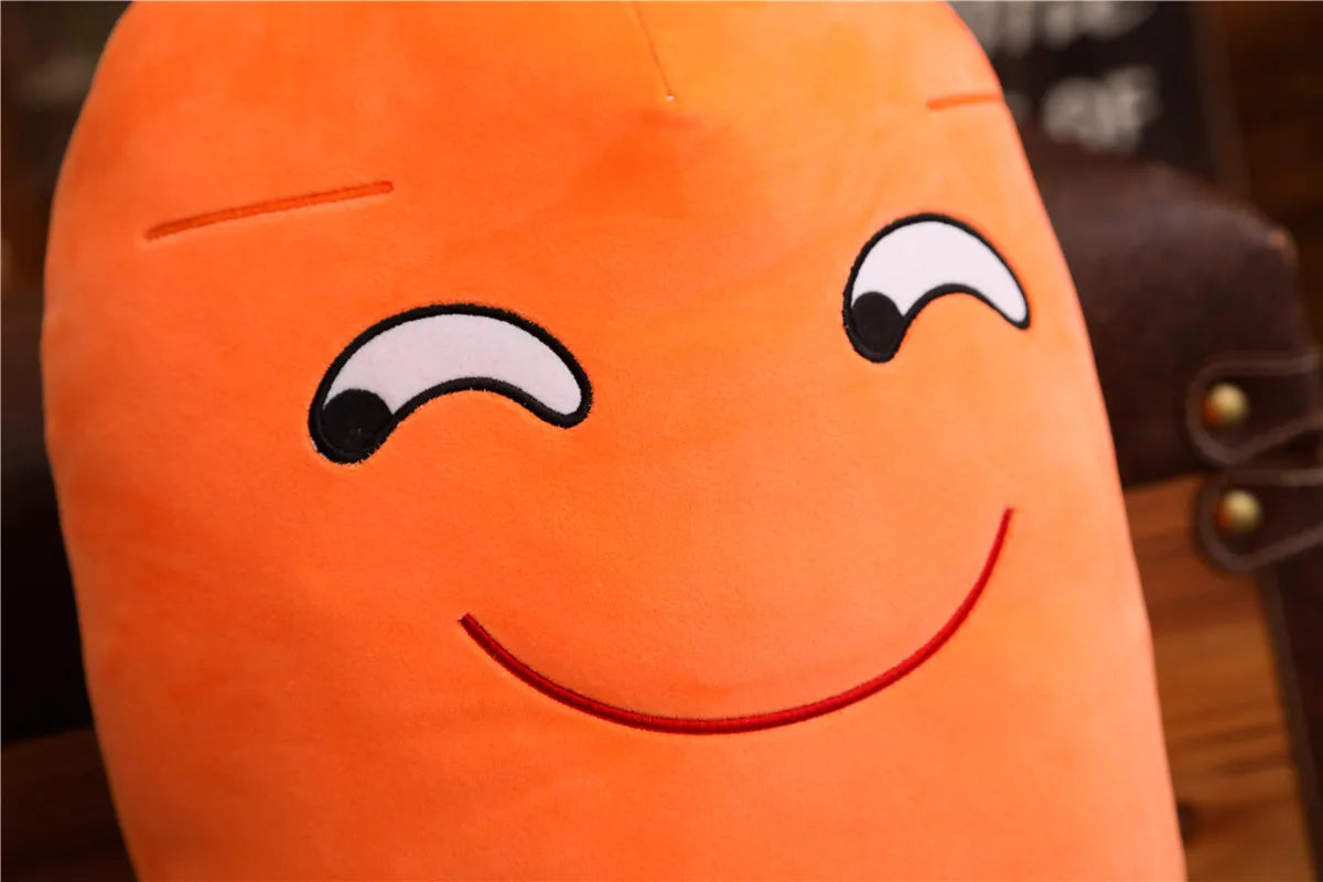 45-110cm Cartoon Plant Smile Carrot Plush toy Cute Simulation Vegetable Carrot Pillow Dolls Stuffed Soft Toys for Children Gift