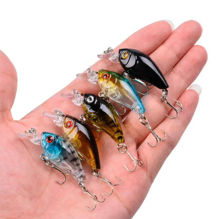 Mixed Fishing Lure Kits Crankbait Minnow Popper Lure Bass Baits wobbler Set Lifelike Fake Fishing bait Tackle