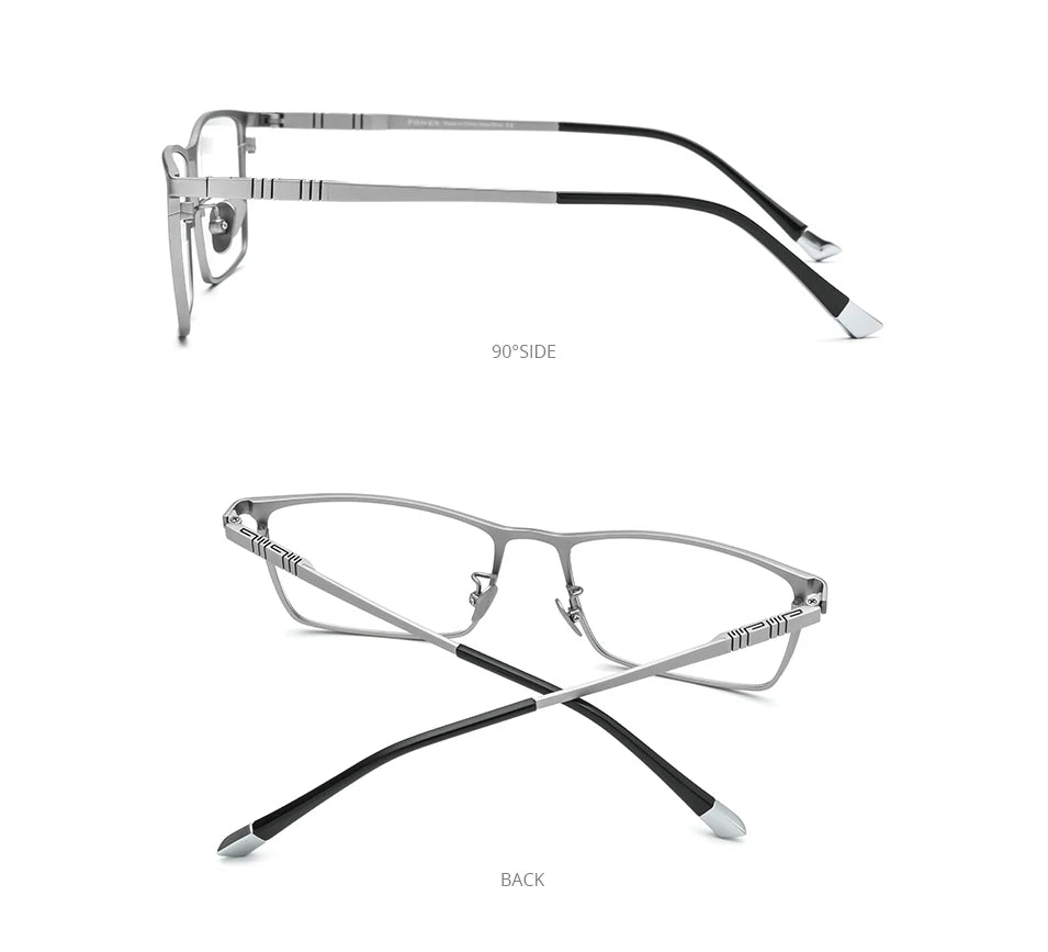 FONEX Pure Titanium Glasses Frame Men Square Eyewear 2020 New Male Classic Full Eyeglasses Frames F85641