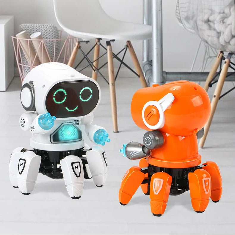 Electronic Pets Robots Dog Toy Music Dance Walk Cute Animals Baby 2 3 4 Years Old Kids Toddlers Learn To Crawl Boy Girl Children