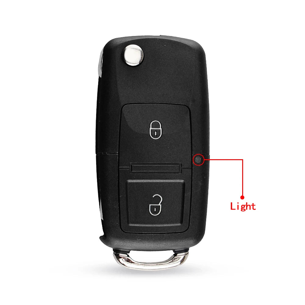 KEYYOU 2/3 buttons Folding Car key 5K0837202AD Key Flip key Shell for VW polo passat b5 Tiguan Golf VOLKSWAGEN Seat Skoda