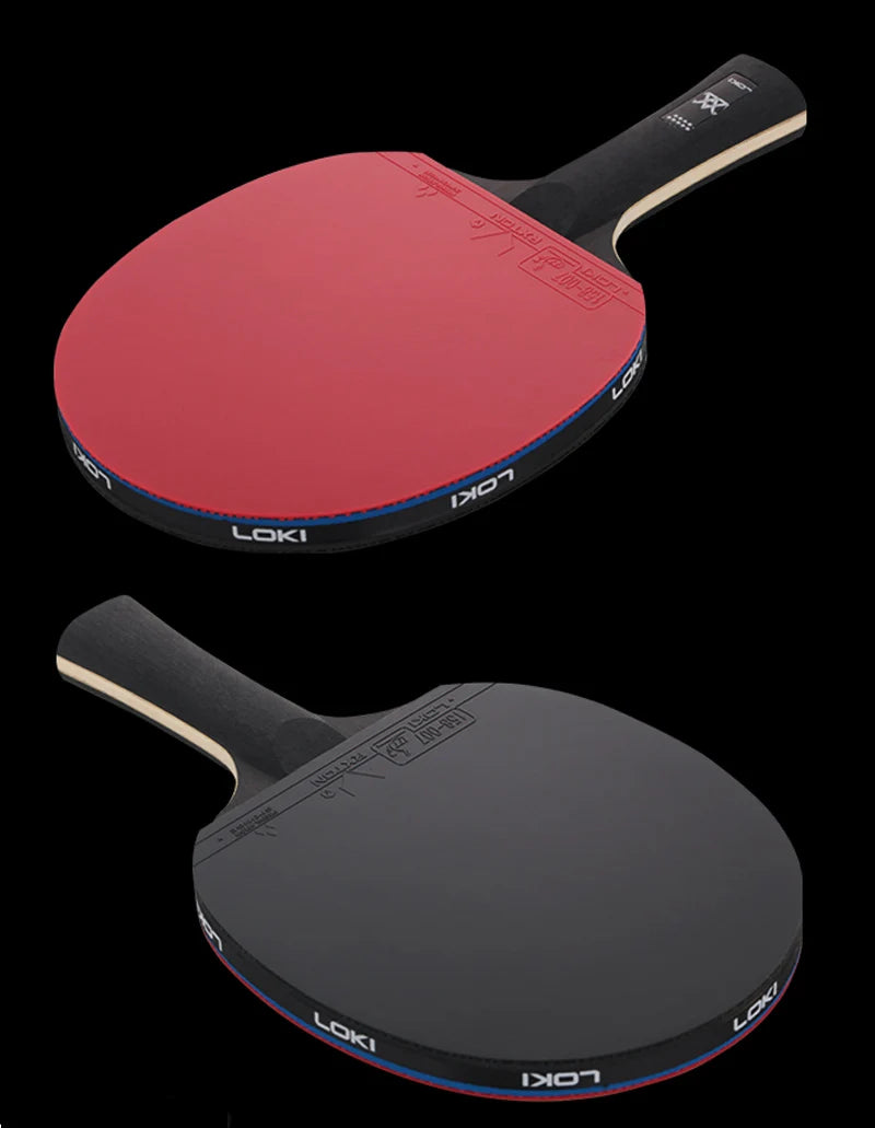 LOKI 9 Star Table Tennis Racket Professional 5+2 Carbon Ping Pong Paddle 6/7/8/9 Star Ultra Offensive with Sticky Rubbers