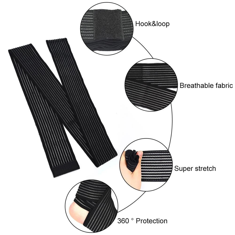 1Pcs 40-200cm Compression Bandage Protector Knee Support Brace Sports Elastic Elbow Straps Leg Bands Elast Bandag Workout Wrap