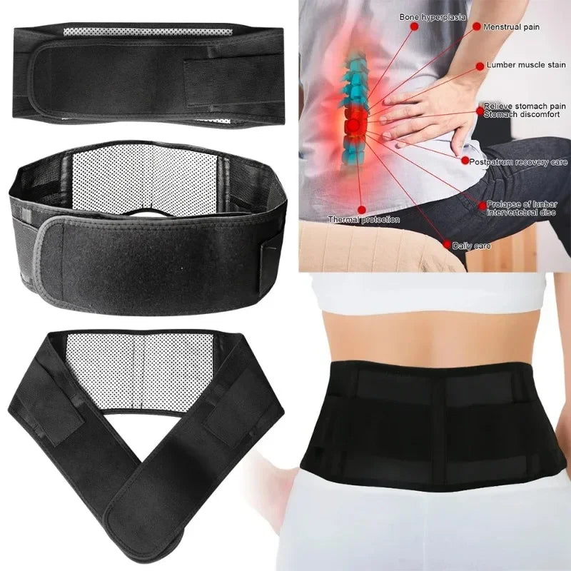 Self-heating Waist Belt for Men Women Tourmaline Magnetic Therapy Lumbar Waist Brace Gym Sports Support Back Relieve Waist Pain