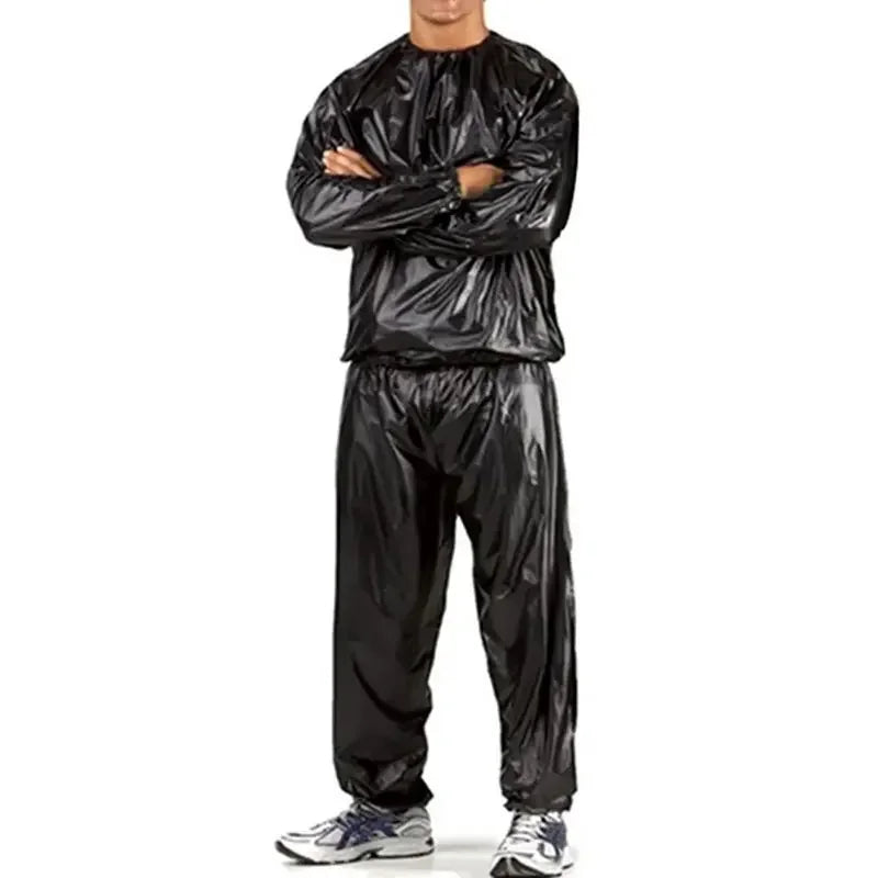 PVC Men Woman Sauna Suit Exercise Weight Loss Exercise Slimming Gym Fitness Workout Antirip Waterproof Sports Sweat Sauna Suit