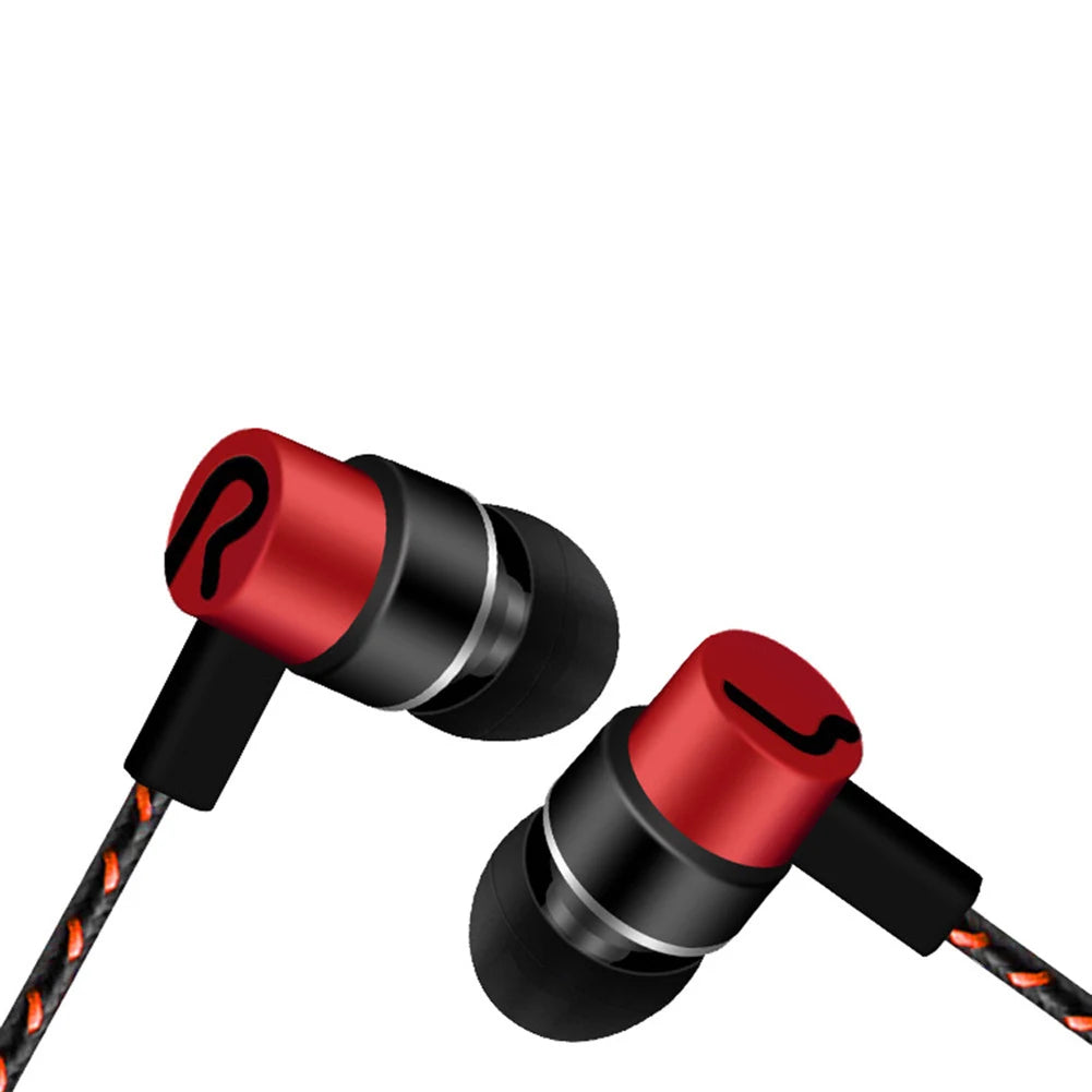 3.5mm In-Ear Wired Headphone 2 Basic Box Bass Stereo Earbuds Mobile Headphone Noise Cancelling Superb Bass Stereo Earphone