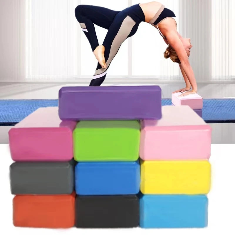 2PCS EVA Gym Blocks Foam Brick Training Exercise Fitness Equipment Dance Yoga Auxiliary Tool Stretching Body Shaping Yoga Blocks