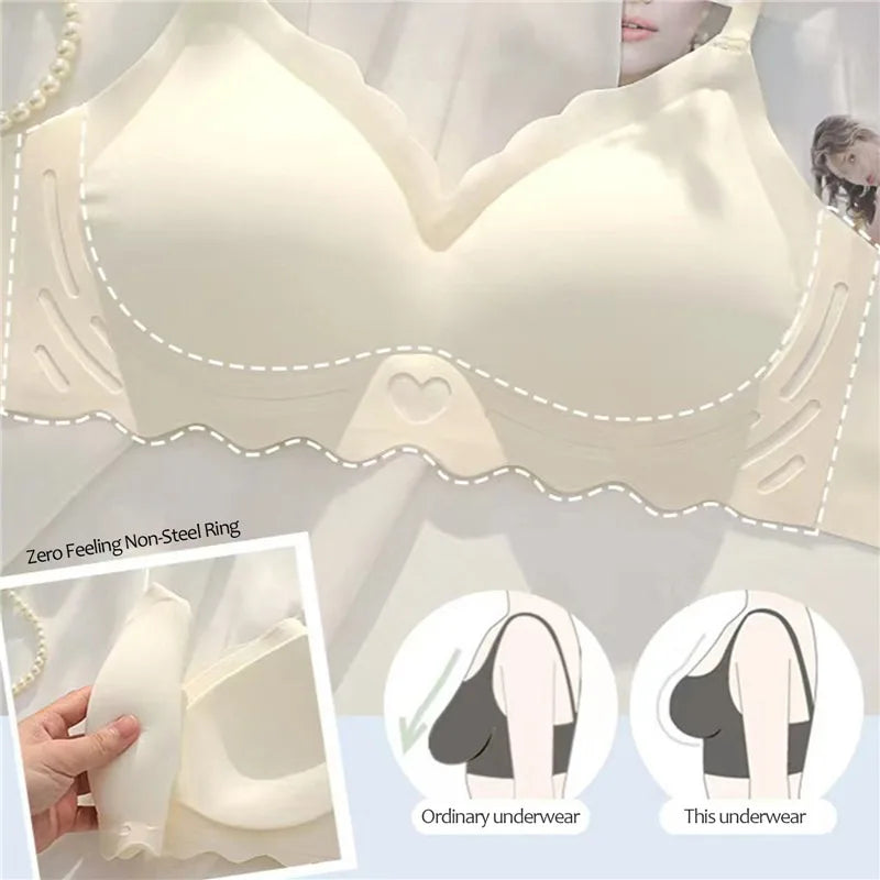 Sexy Seamless Bra Women Comfort Lingerie Sports Padded Tops Sexy Wireless Underwear Soft Bralette Support Bra Thin Intimates