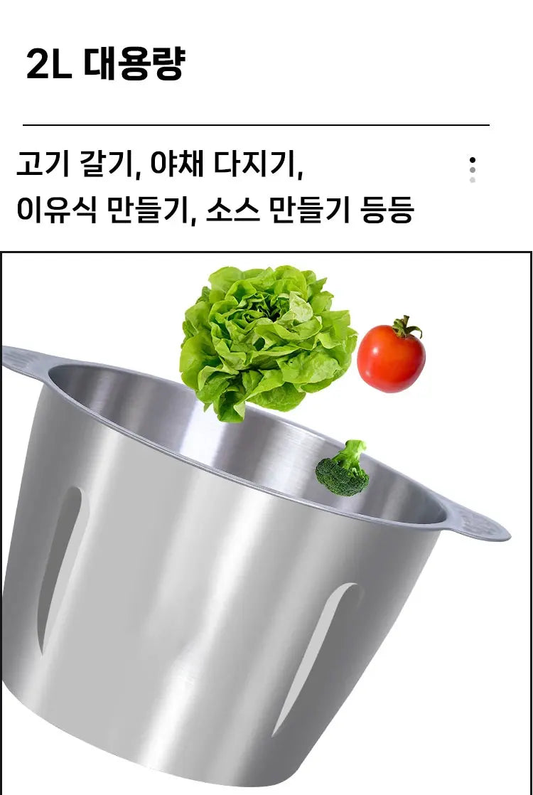 2Speeds 304Stainless Steel Electric Chopper Meat Grinder Mincer Food Processor Slicer Vegetable Food Chopper Meat Slicer Machine