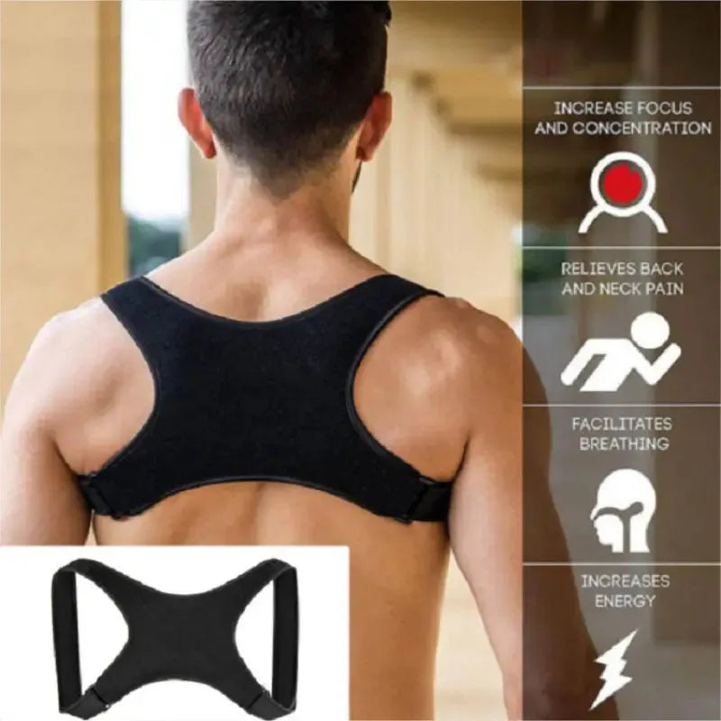 Adjustable Back Posture Corrector Back Belt Girdle Back Support Belt for Men Women Prevention Humpback Shoulder Brace Support